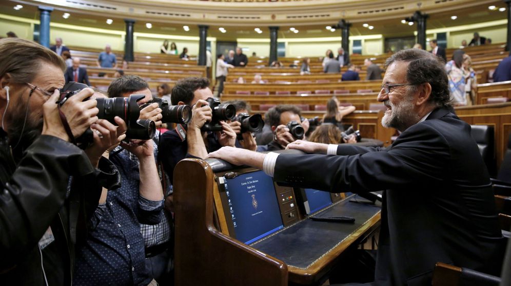 Foto: El presidente del Gobierno, Mariano Rajoy, a su llegada al debate de los Presupuestos Generales del Estado de 2017. (EFE)